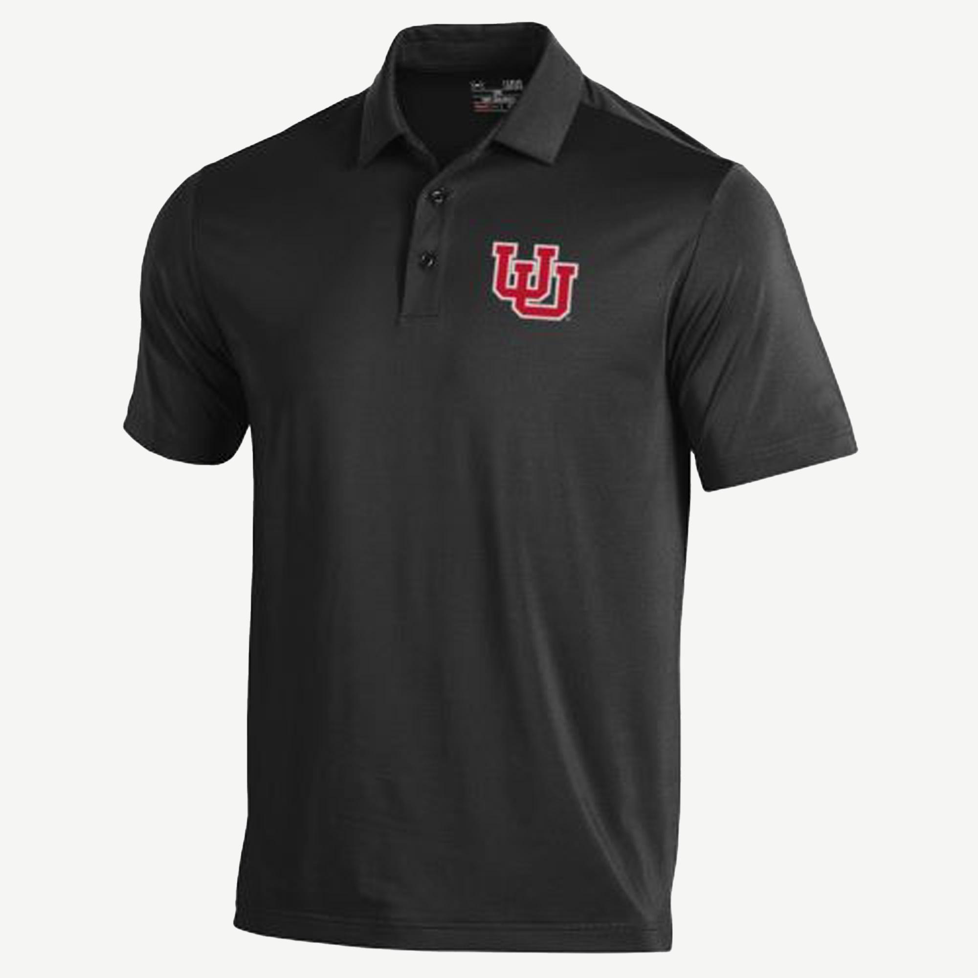 Medium Utah 2024 Utes PAC 12 Patch Under Armour Golf Polo Shirt Black Men’s Med NCAA